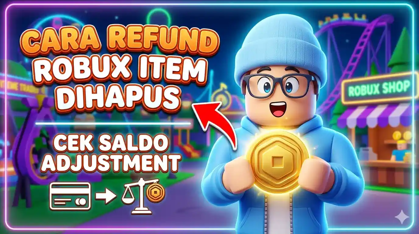 Cara Refund Robux Item yang Dihapus & Cek Saldo Adjustment
